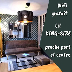 Superbe Entre Le Port Et Le Centre - Lit King-size, Wifi&netflix Gratuit Appartement Saint-Brieuc